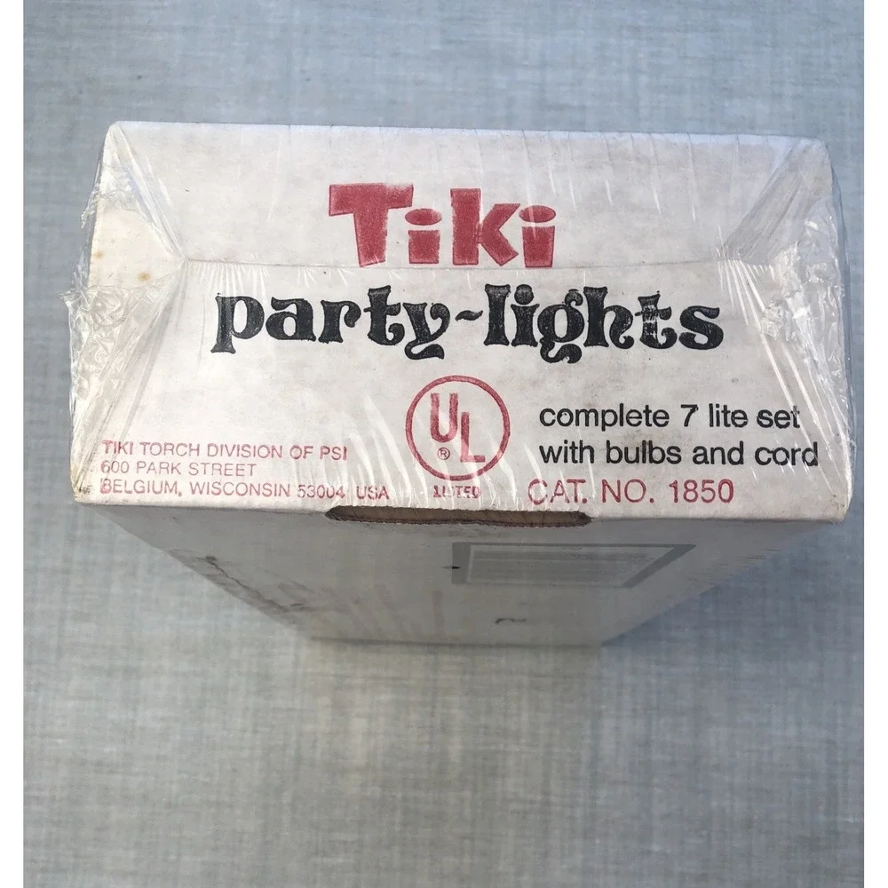 Tiki Bar Party String Lights - Vintage Blow Mold - Patio/RV Indoor/Outdoor MCM